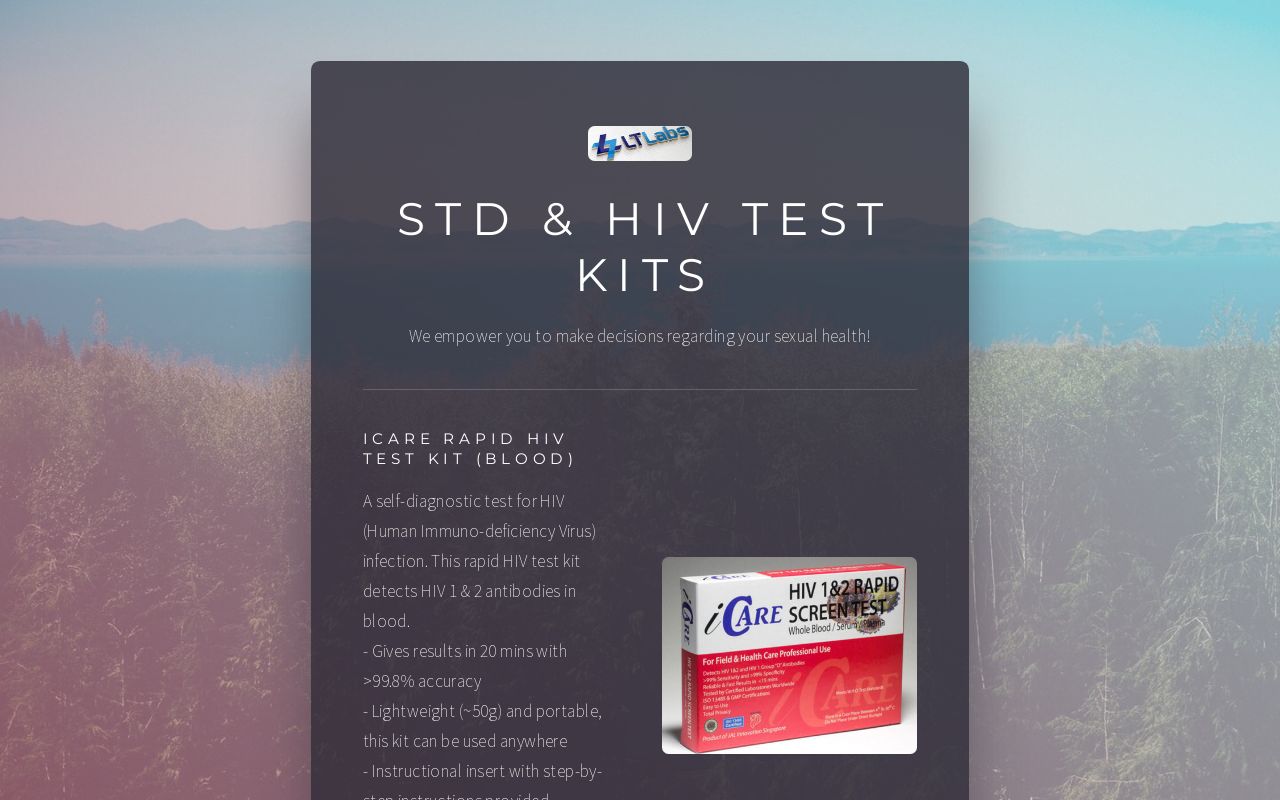 Std And Hiv Test Kits